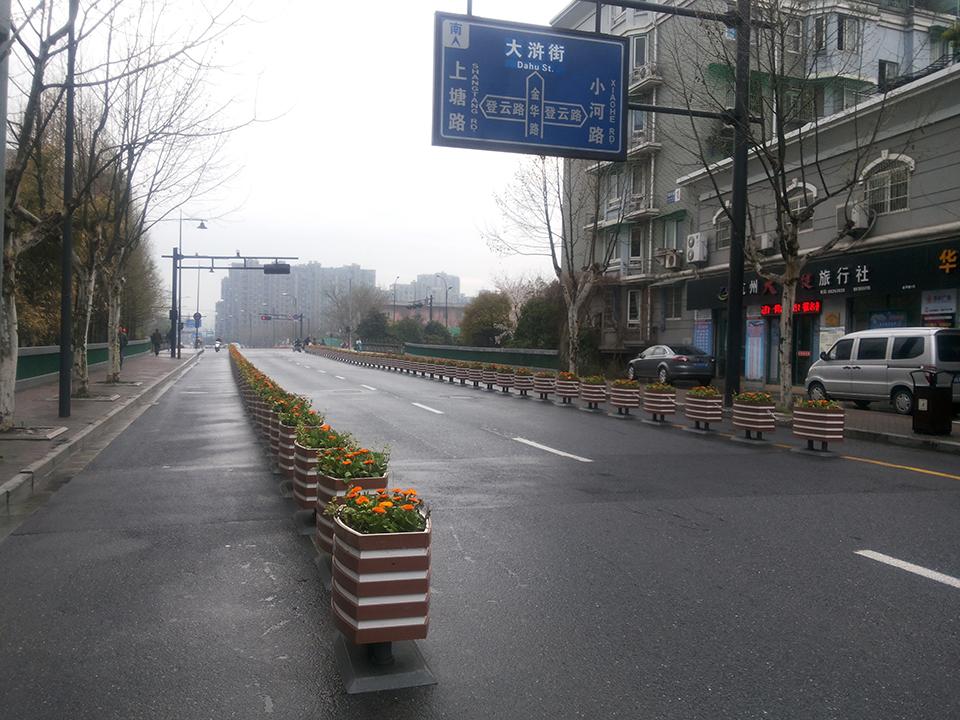 杭州金华路道路隔离绿化项目(图1)