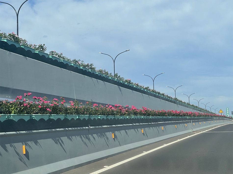 杭州三墩高架桥绿化项目(图4)