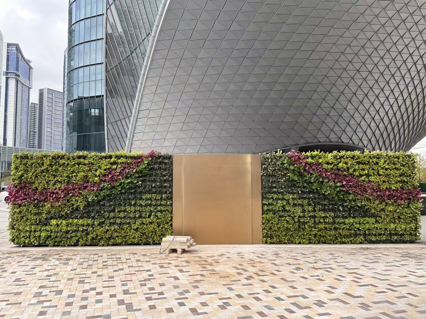 杭州世纪中心--杭州之门华尔道夫酒店垂直绿化项目(图1)