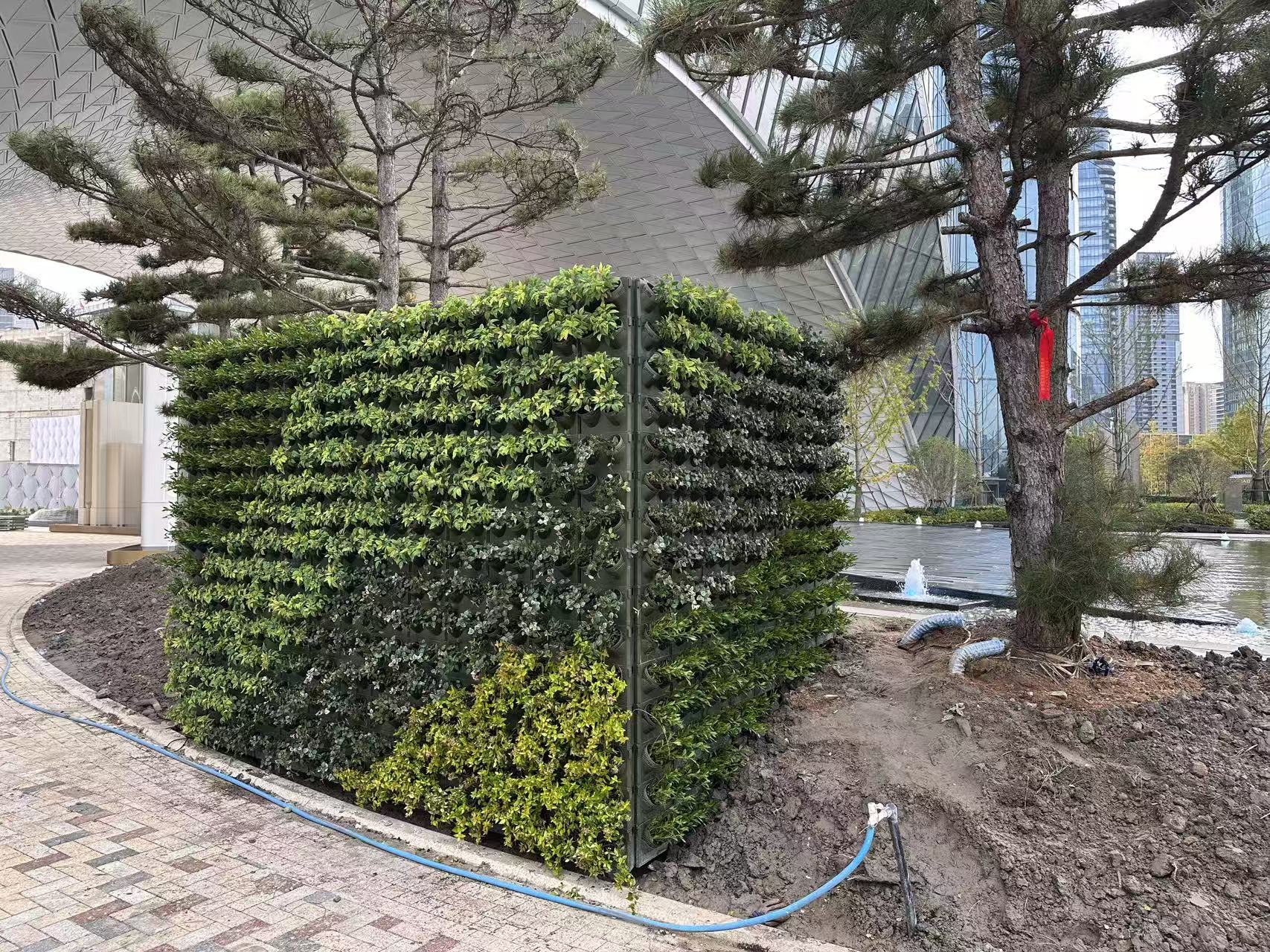 杭州世纪中心--杭州之门华尔道夫酒店垂直绿化项目(图7)